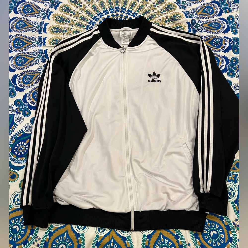 Vintage Adidas track jacket. Hip hop heads unite.
